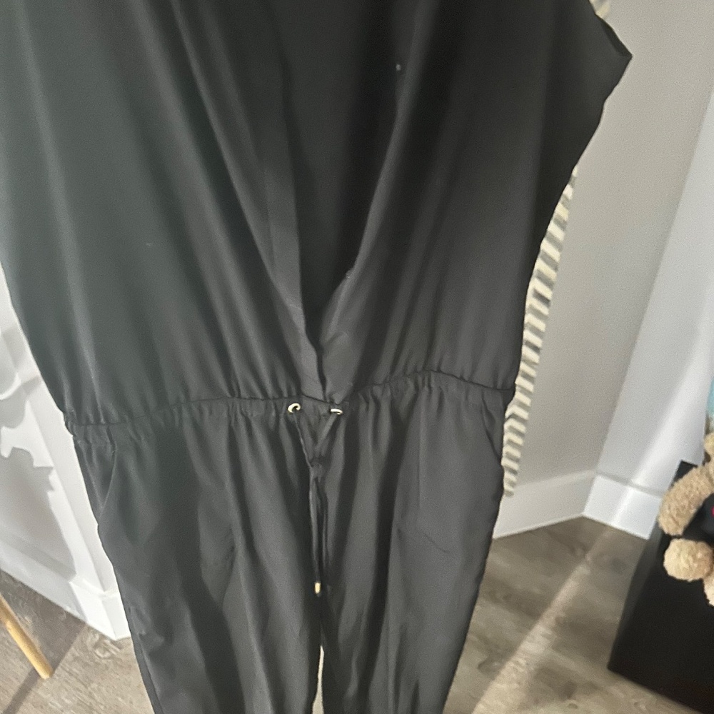 Express Black Button Down Jumpsuit - image 8